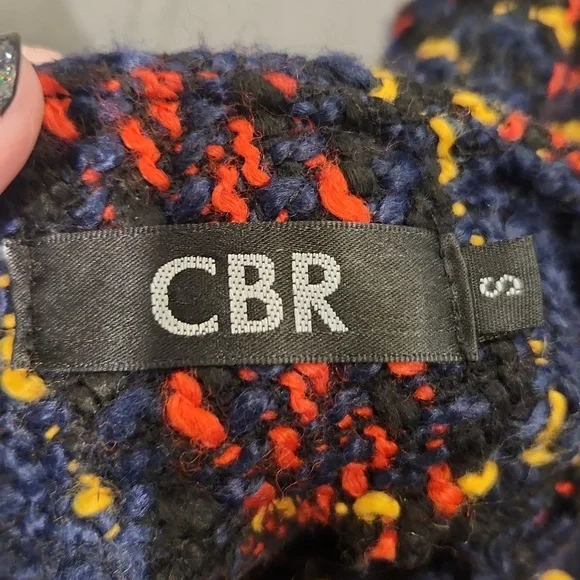 CBR Long Sleeve Plaid Dress - Red, Black, Blue And Yellow With Fringe Hem Sz S! - Picture 7 of 13